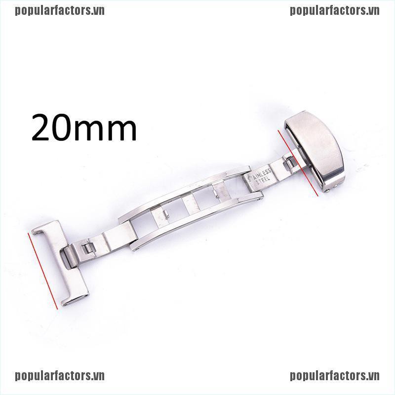 Khóa Bướm Inox Chất Lượng Cao Cho Đồng Hồ Thông Minh 18 / 20 / 22mm