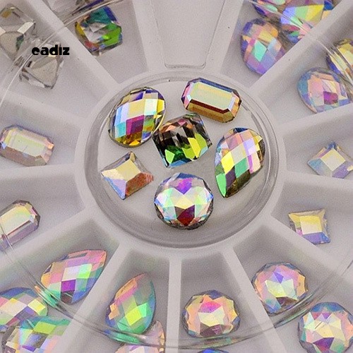 [Hàng mới về] Hộp 36 Hạt 3D Nhiều Màu Sắc Đính Trang Trí Móng Nghệ Thuật