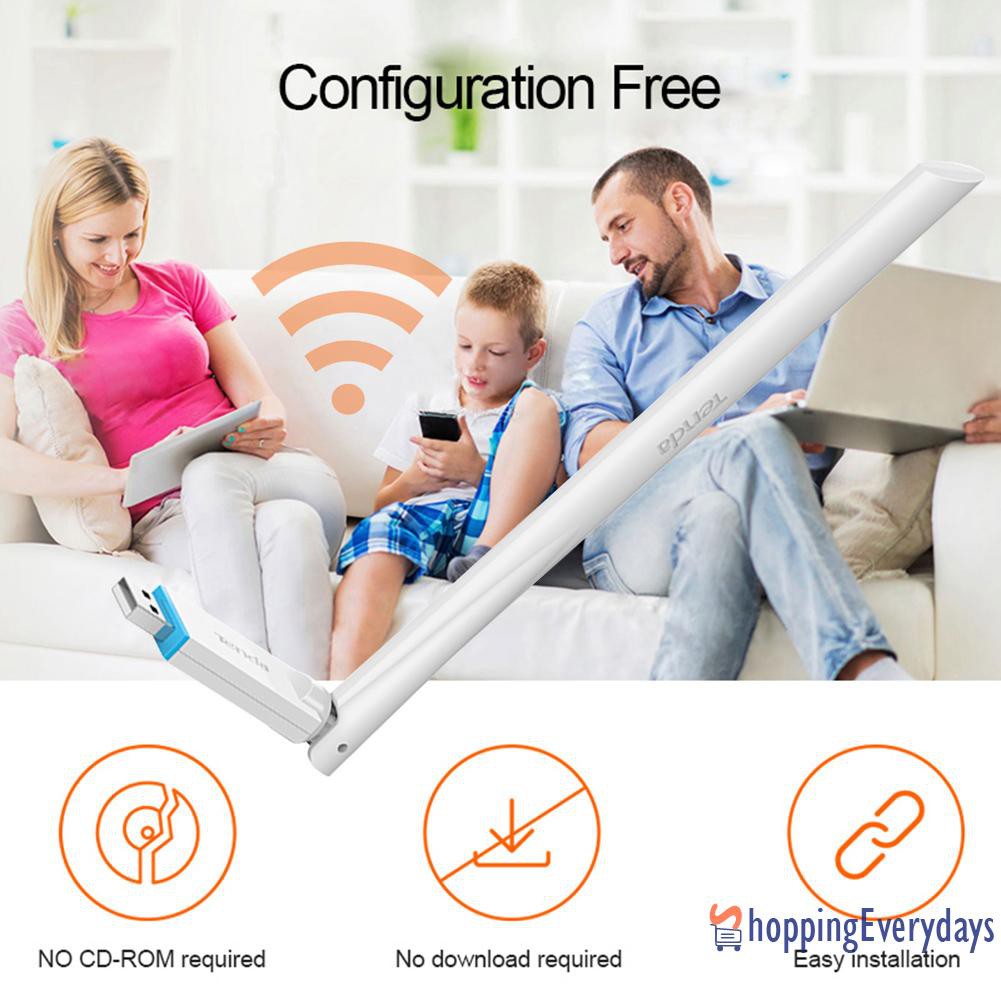 SV Usb Wifi 2.0 Không Dây Tenda U2 Với Ăng Ten 6dbi | BigBuy360 - bigbuy360.vn