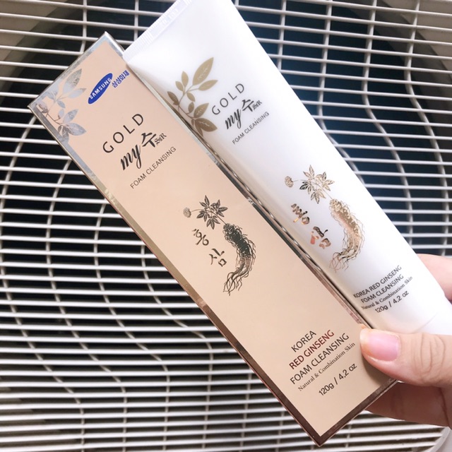 Sữa rửa mặt sâm vàng My Gold Gingseng Cleansing Foam