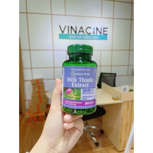 Viên uống hỗ trợ gan Puritan's Pride Milk Thistle Extract 1000mg 180 viên