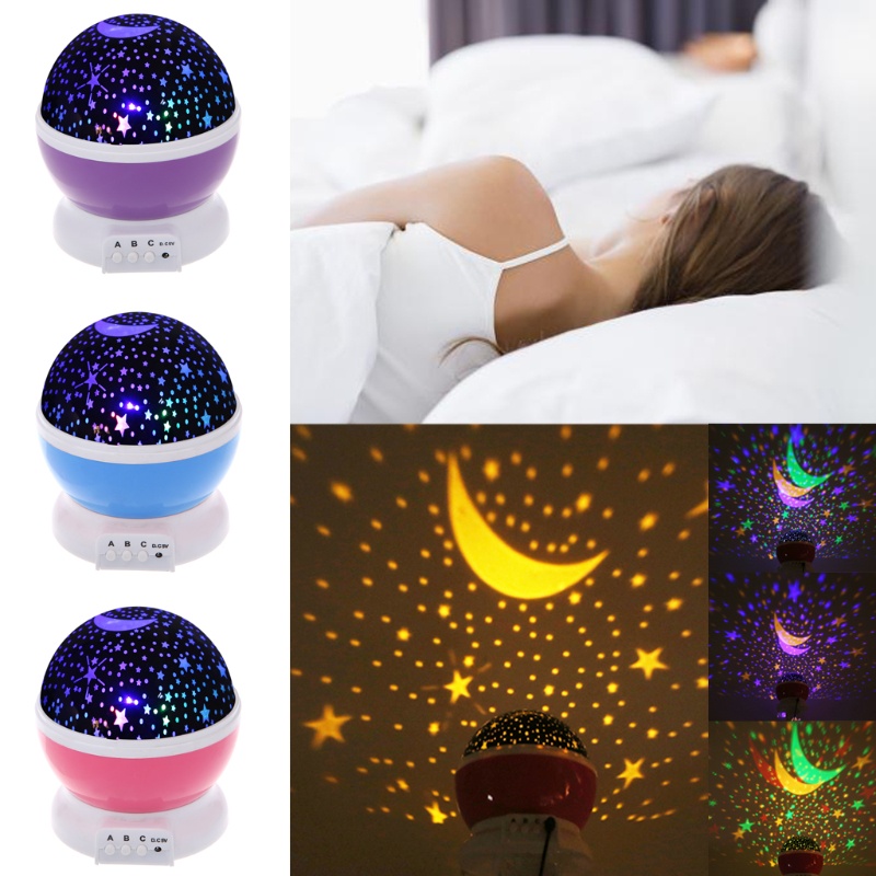 Đèn LED Chiếu Bầu Trời Sao Xoay Tròn Độc Đáo