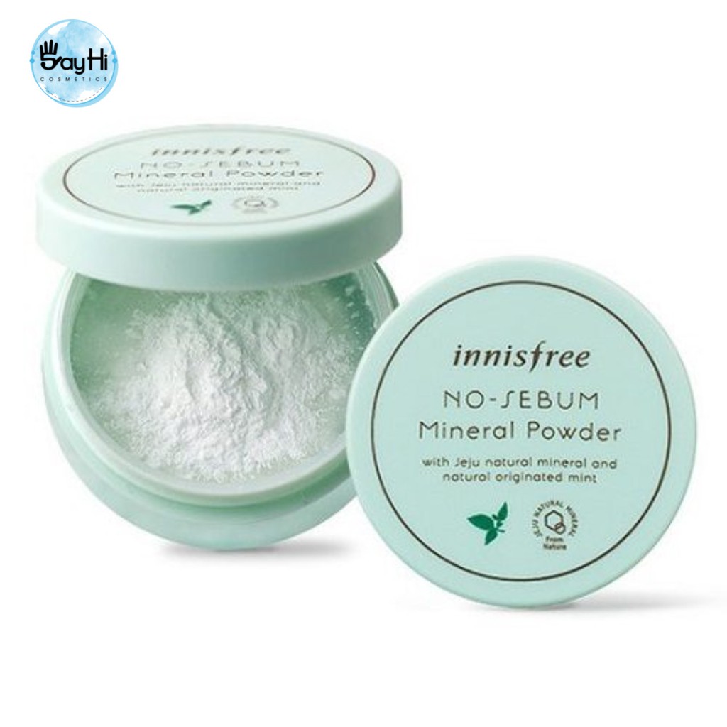 Phấn phủ kiềm dầu dạng bột khoáng Innisfree No Sebum Mineral Powder 5g