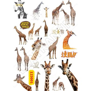 Sticker Washi A4 [ HƯƠU CAO CỔ] Dạng Lì Trang Trí Bullet Journal Siêu Đẹp  (123001)