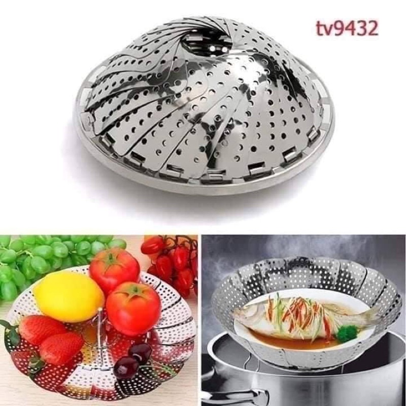 Vỉ hấp xoè inox