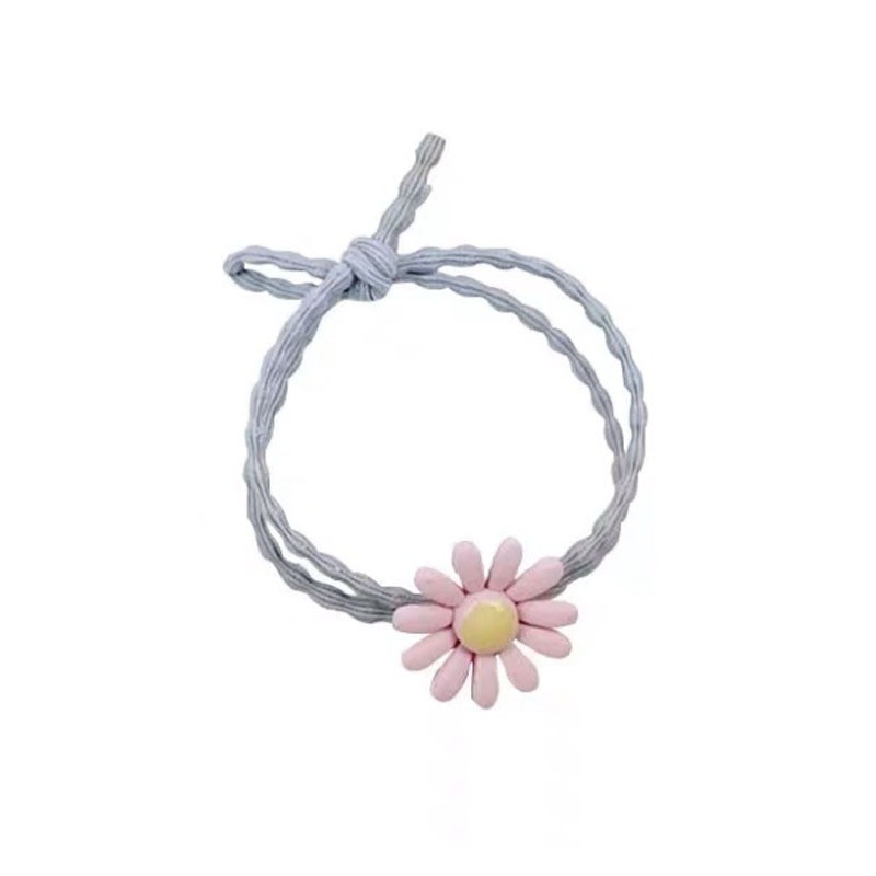 Sẵn - Dây cột tóc hoa cúc đủ màu phong cách Hàn Quốc