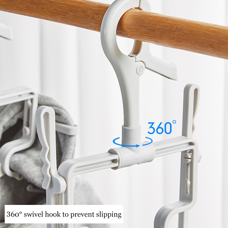 Set 2 Móc Phơi Đồ Có Thể Gấp Gọn Tiện Lợi