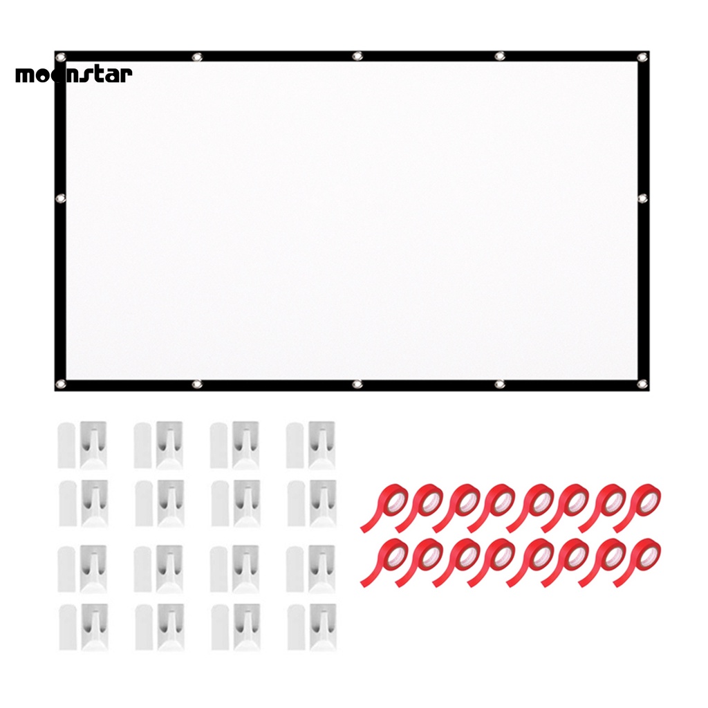 MS   150 Inch Projector Screen 150 Inch Polyester Simple Movie Screen Anti-crease for Indoor | BigBuy360 - bigbuy360.vn