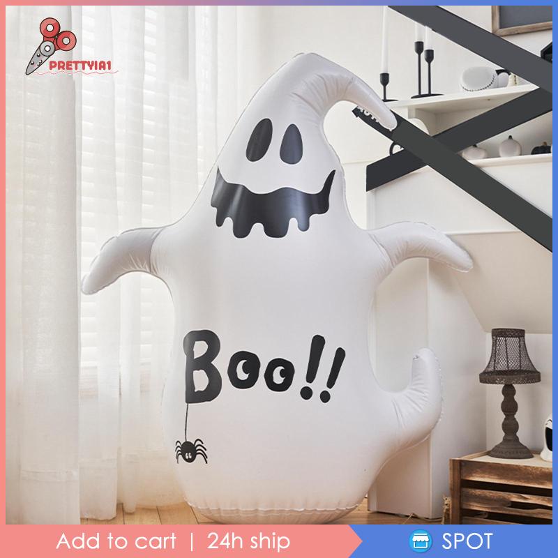 [Prettyia1] Đèn LED Bơm Hơi Trang Trí Sân Vườn Phong Cách Halloween Kèm Điều Khiển Từ Xa