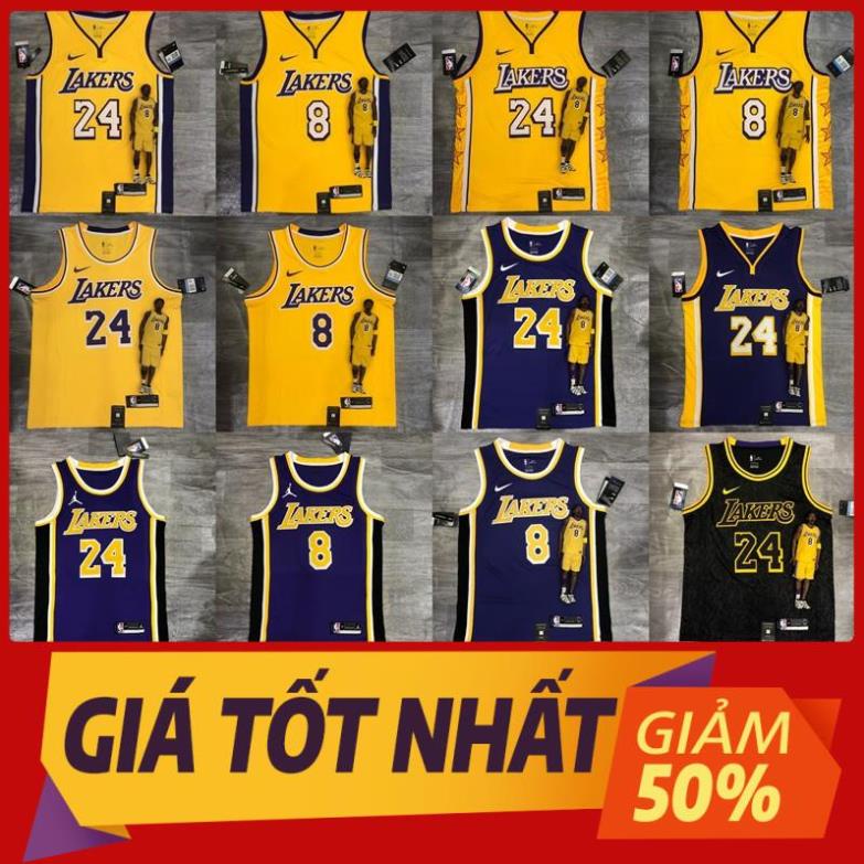 SALE Áo bóng rổ Kobe - Áo thi đấu chính thức, hàng swingman, logo decal nhiệt cao cấp | Choibongro.vn