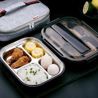 🍒hot sale🍒Stainless Steel Thermal Bento Lunch Box Food Container with Compartments