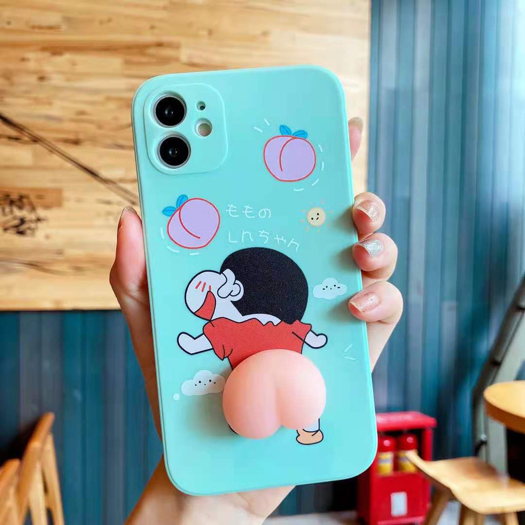 Ốp điện thoại mềm họa tiết cậu bé Shin cho iPhone 12 Pro Max 12mini SE 2020 7plus 8plus xr xs 6plus 11 Pro Max XSMAX | BigBuy360 - bigbuy360.vn