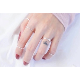 [Ảnh thật/Video] Combo 10 nhẫn bạc trơn