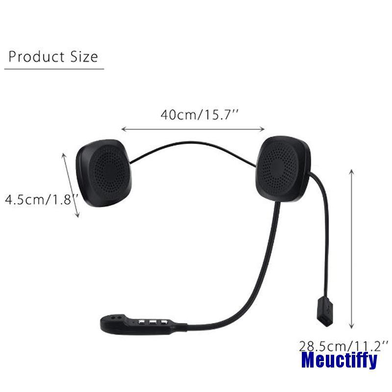 Tai Nghe Bluetooth 5.0 Không Dây Gắn Mũ Bảo Hiểm Có Thể Sạc Được