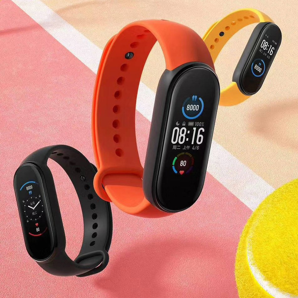 Vòng tay theo dõi sức khoẻ Mi Band 5 Xiaomi Tiếng Việt Miband 5