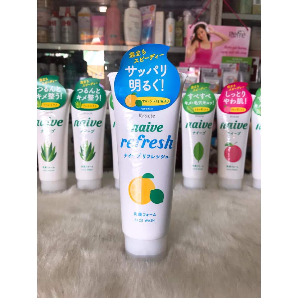 Sữa rửa mặt Kracie Naive Face Wash 130g của Nhật Bản