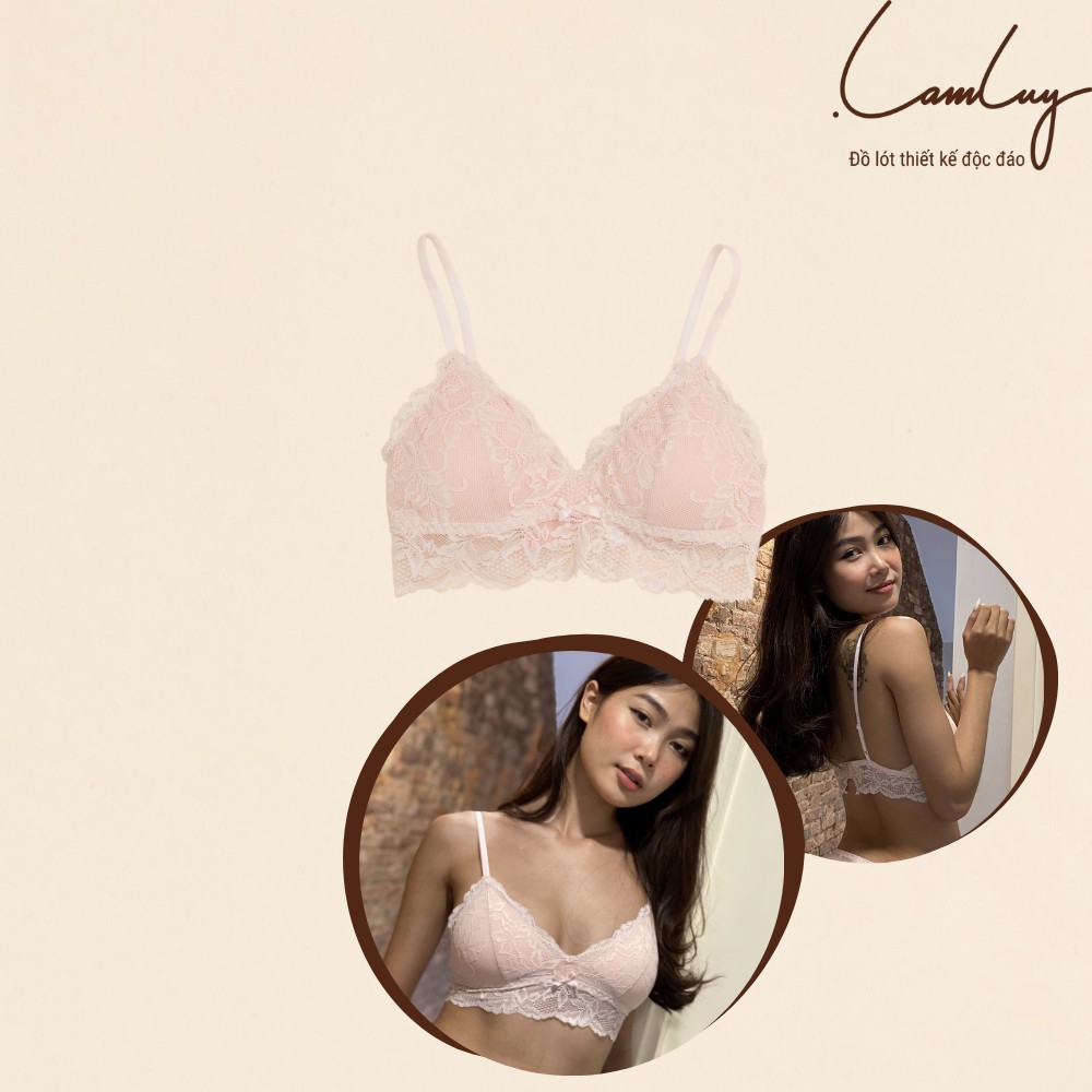 Áo ngực không gọng Lamluy Bra chân ren mềm mịn | BigBuy360 - bigbuy360.vn