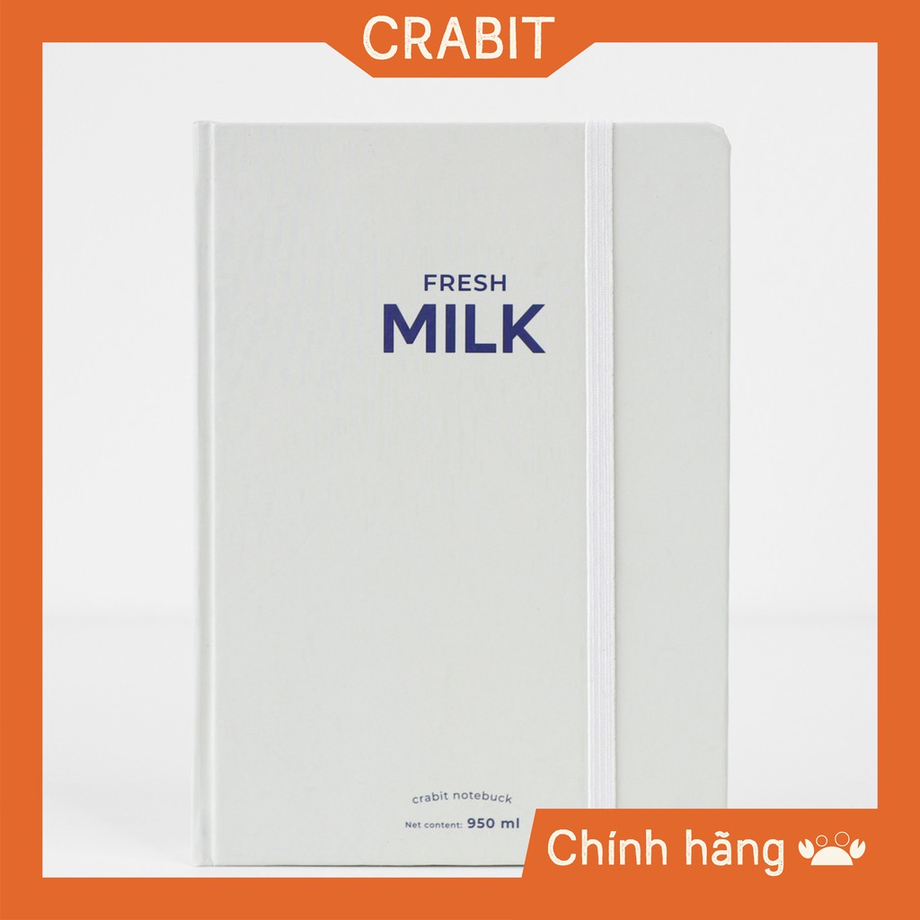 [BEST-SELLER] Sổ tay dotgrid Crabit - Milky Collection - Sổ tay ruột chấm dotgrid, ghi chép, làm bullet journal Chính Hã