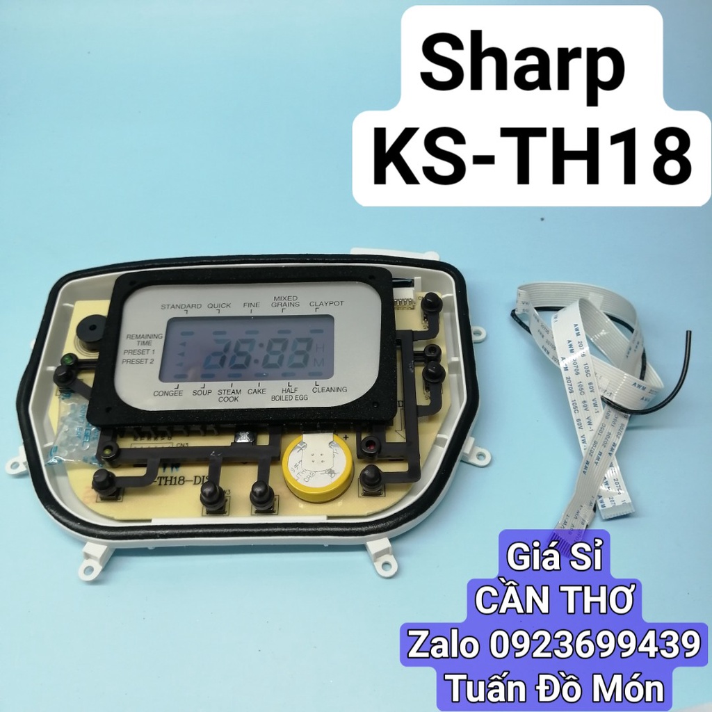Cáp nối boar mạch nguồn và phím Nồi cơm điện tử Sharp 1.8 lít KS-TH18 phụ tùng linh kiện chính hãng