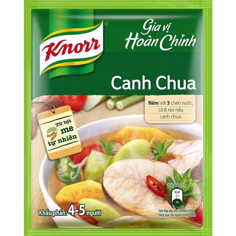 Gia vị nấu canh chua hiệu Knorr, gói 30g