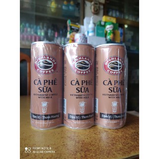 Lốc 6 lon cà phê sữa highlands 235ml