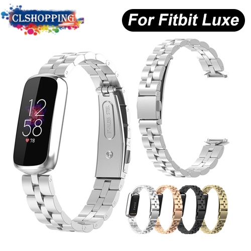 Dây Đeo Thay Thế Bằng Thép Không Gỉ Cho Đồng Hồ Thông Minh Fitbit Luxe