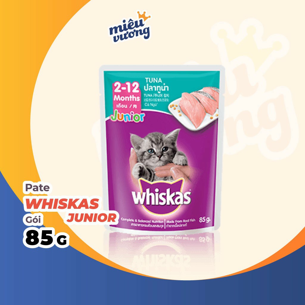 Whiskas Junior | Pate Whiskas Junior Cho Mèo Con | Gói 85g