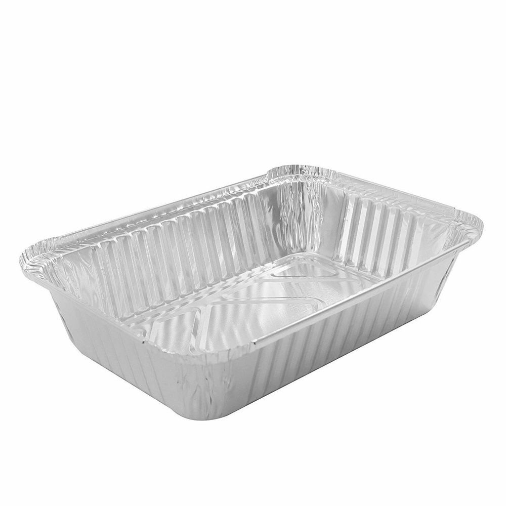 YIYU Set 50 Khay giấy bạc nướng hứng mỡ cho tiệc BBQ dùng 1 lần có thể tái chế