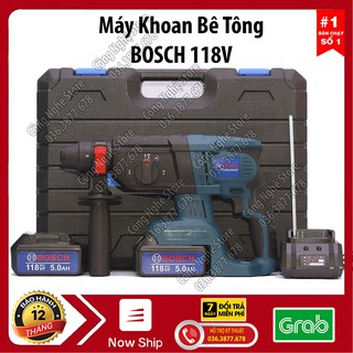 Máy KHOAN BÊ TÔNG, ĐỤC TƯỜNG, ĐỤC BÊ TÔNG dùng PIN , Máy khoan bê tông, Máy khoan tường [BẢO HÀNH 12 THÁNG] BOSHC