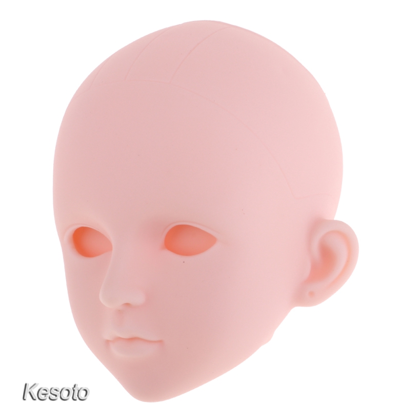 [KESOTO] 1/4 Female Bjd Doll Head Sculpt Ball-Jointed Doll Body Parts Head Sculpture