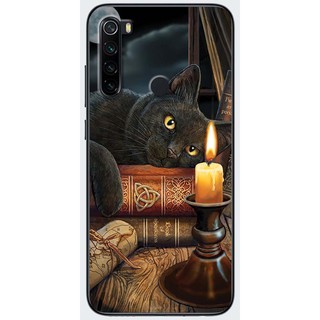 Ốp lưng Xiaomi Redmi Note 8, Redmi Note 8 Pro in hình Mèo ánh nến