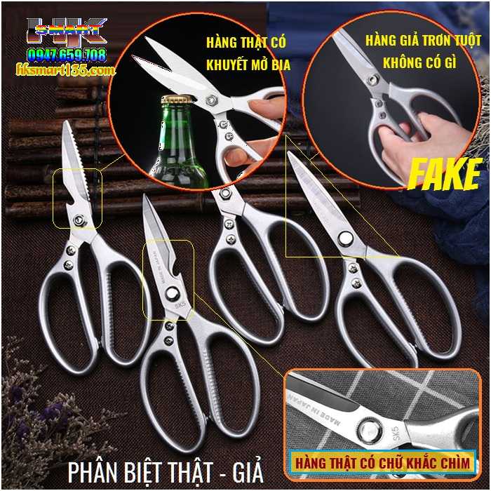 Kéo Kapusi SK5 siêu sắc và bền hàng nội địa Nhật Bản, chuyên cắt thịt gà