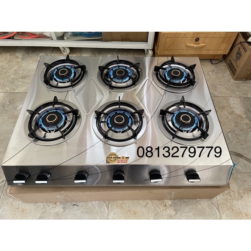 Bếp gas 6 8 10 lò cao cấp loại 1