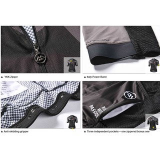 Áo đạp xe Monton Checkmate Black Gray 11207
