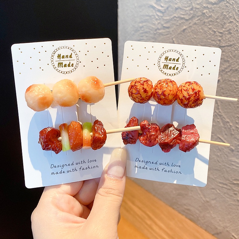 Kẹp tóc hình thức ăn ngộ nghĩnh cho nữ