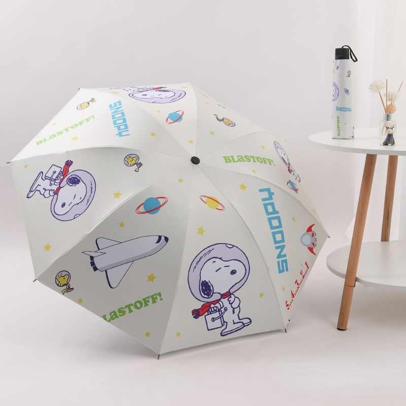 Dù Gấp Gọn Che Mưa Nắng In Hình Chú Chó Cinnamoroll / Thủy Thủ Mặt Trăng/ Snoopy Dễ Thương