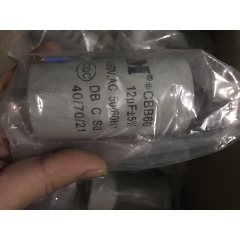 Tụ Máy Giặt Có Dây 10uf,12uf,15uf