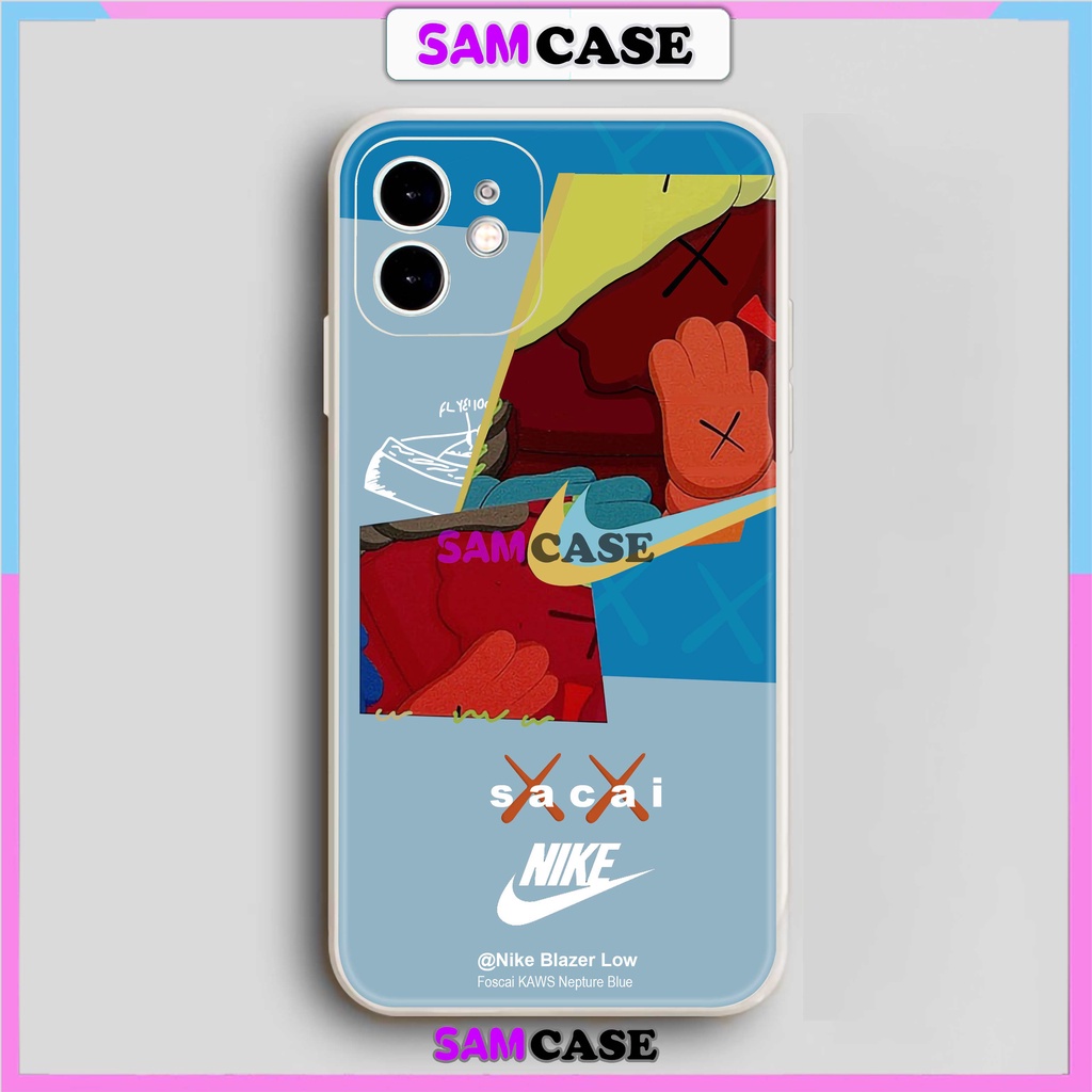 Ốp lưng iPhone Nike cạnh viền vuông silicon dẻo bảo vệ camera cho iphone 6/6s/7/8/X/XS/XR/11/12/13/14 Pro Plus Max cute