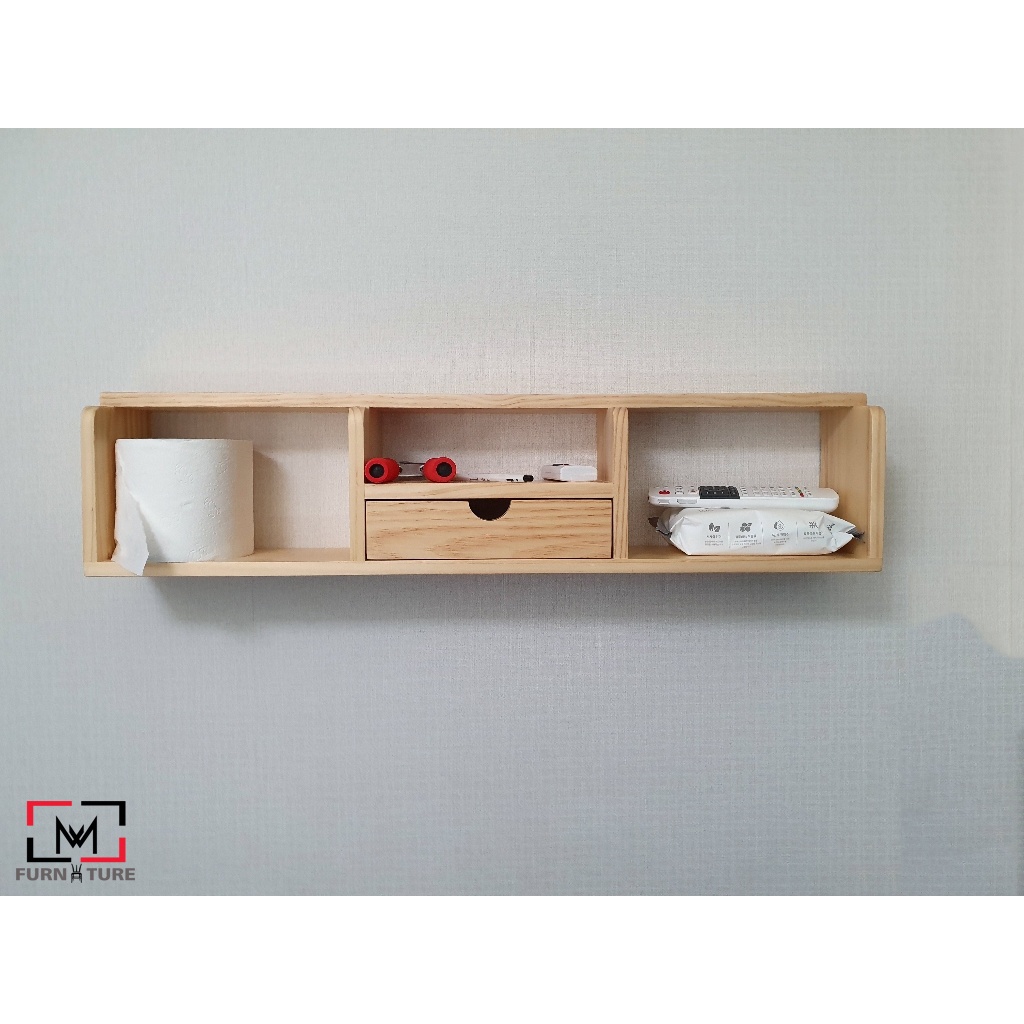 Kệ gỗ treo tường Belle Shelf xuất khẩu hàn quốc MW FURNITURE - Nội thất trang trí