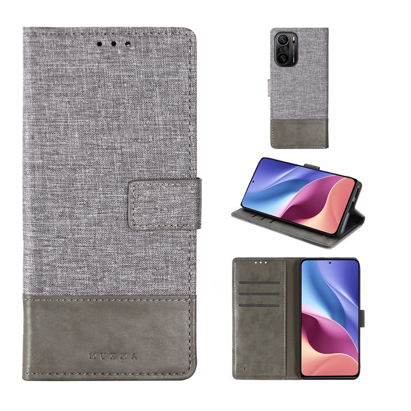 Ốp điện thoại nắp lật vải canvas thời trang bảo vệ toàn diện cho Redmi 10 Note 10s 10T 10 4G 5G Note 10 Pro 4G 5G 10 Pro Max