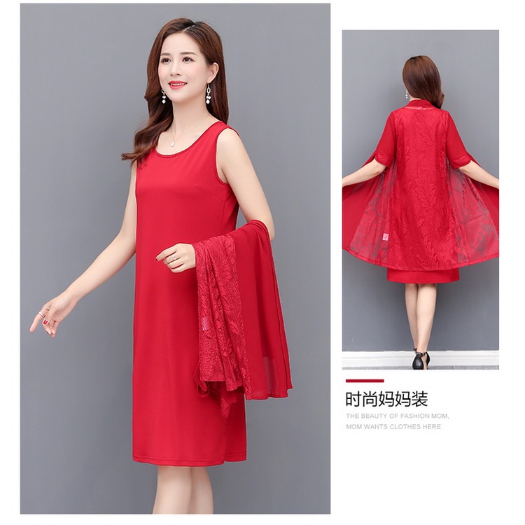 Bộ Đầm Thời Trang Mùa Hè Kiểu Mới Phong Cách Phương Tây Dành Cho Phụ Nữ Trung Niên 2022