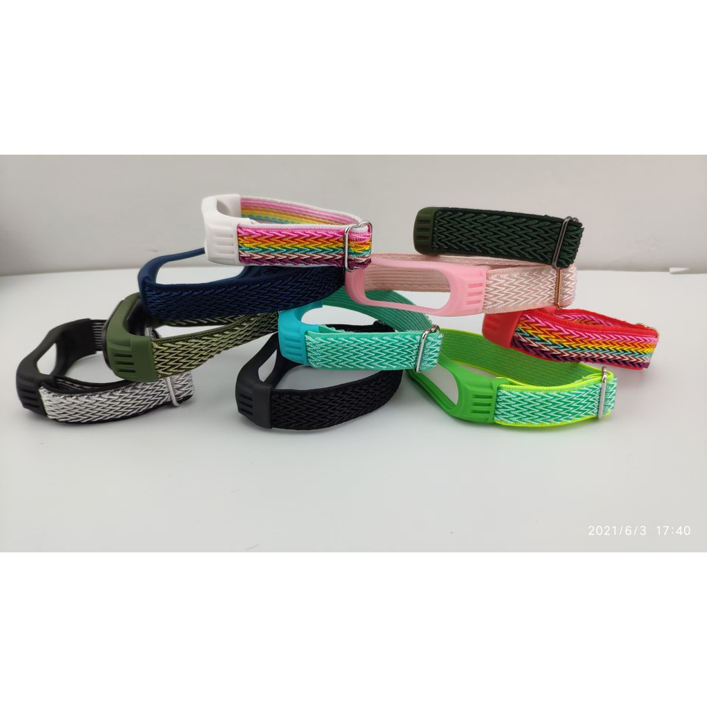 Dây đeo thay thế bằng sợi nylon mềm co giãn dành cho Xiaomi Mi Band 3 / 4 Mi Band 5 / 6