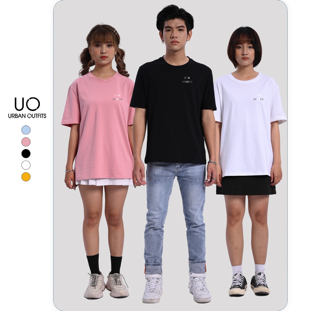 Áo Thun Tay Ngắn Nam Nữ URBAN OUTFITS In Im Broken ATR19 Form Suông Thun Cotton 4 Chiều Local Brand