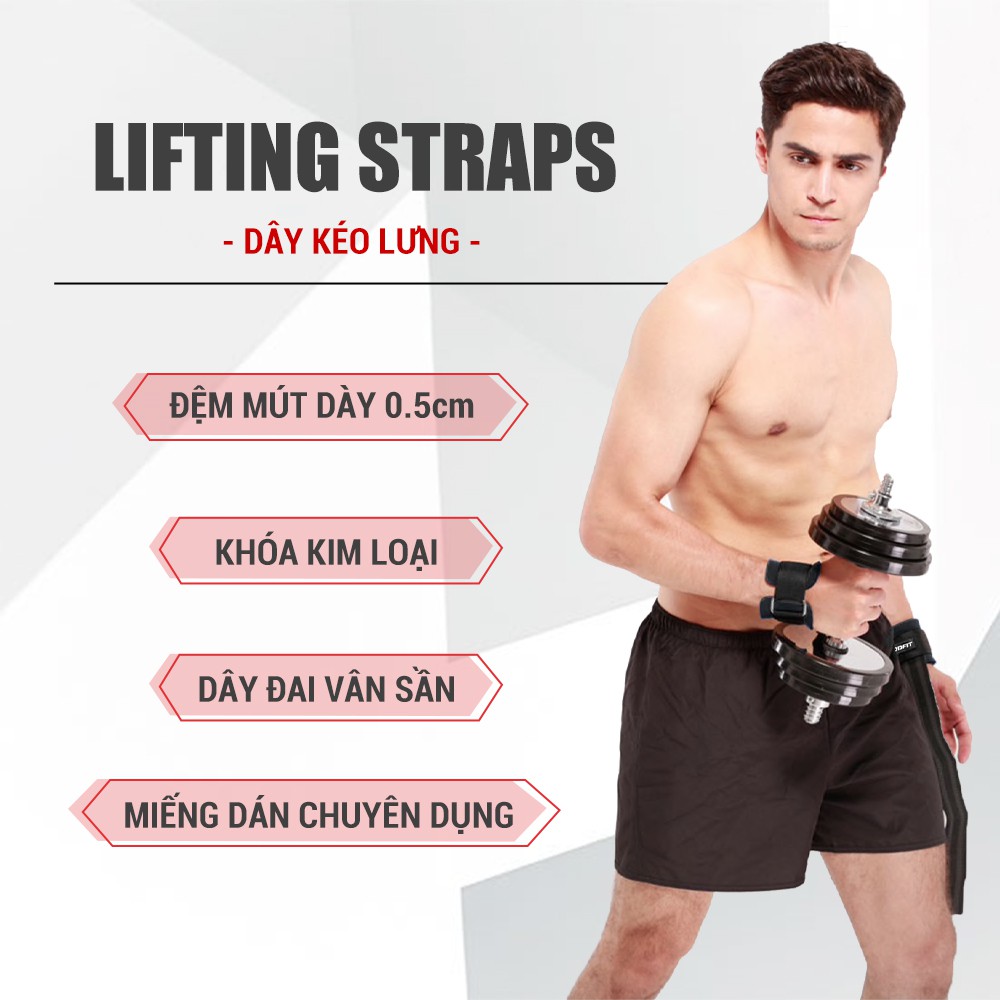 Dây kéo lưng tập gym Lifting Straps [GIÁ SỐC]