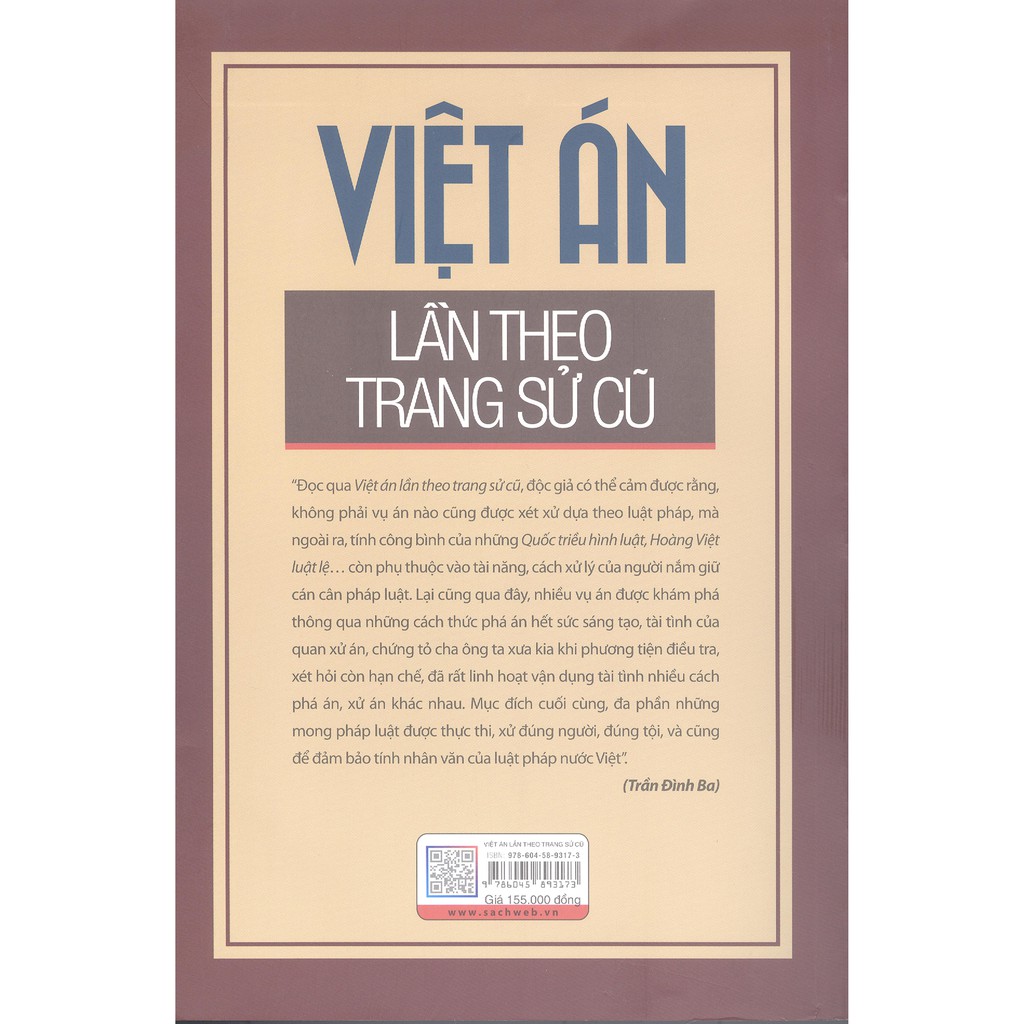 Sách - Việt Án, Lần Theo Trang Sử Cũ