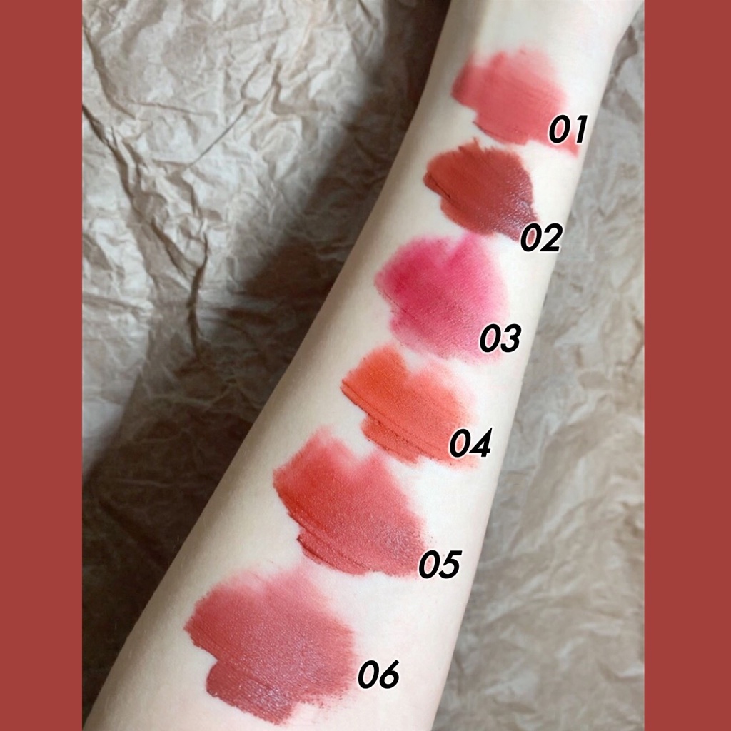 Son kem vỏ vuông HERORANGE mịn lì mềm môi căng mọng Winter Style Velvet Matte Lip Glaze Nude Colordiary HERO13 HERO26