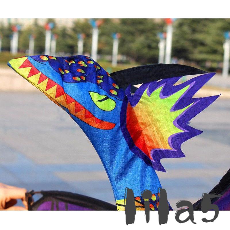 Diều hình con rồng 3D phong cách Trung Hoa có dây dài nối đuôi đẹp mắt cho trẻ em
