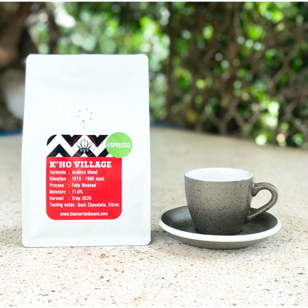 Cà Phê hạt nguyên chất Espresso Arabica K'Ho Village | Cà phê rang mộc pha máy (Túi 250gr) | BigBuy360 - bigbuy360.vn