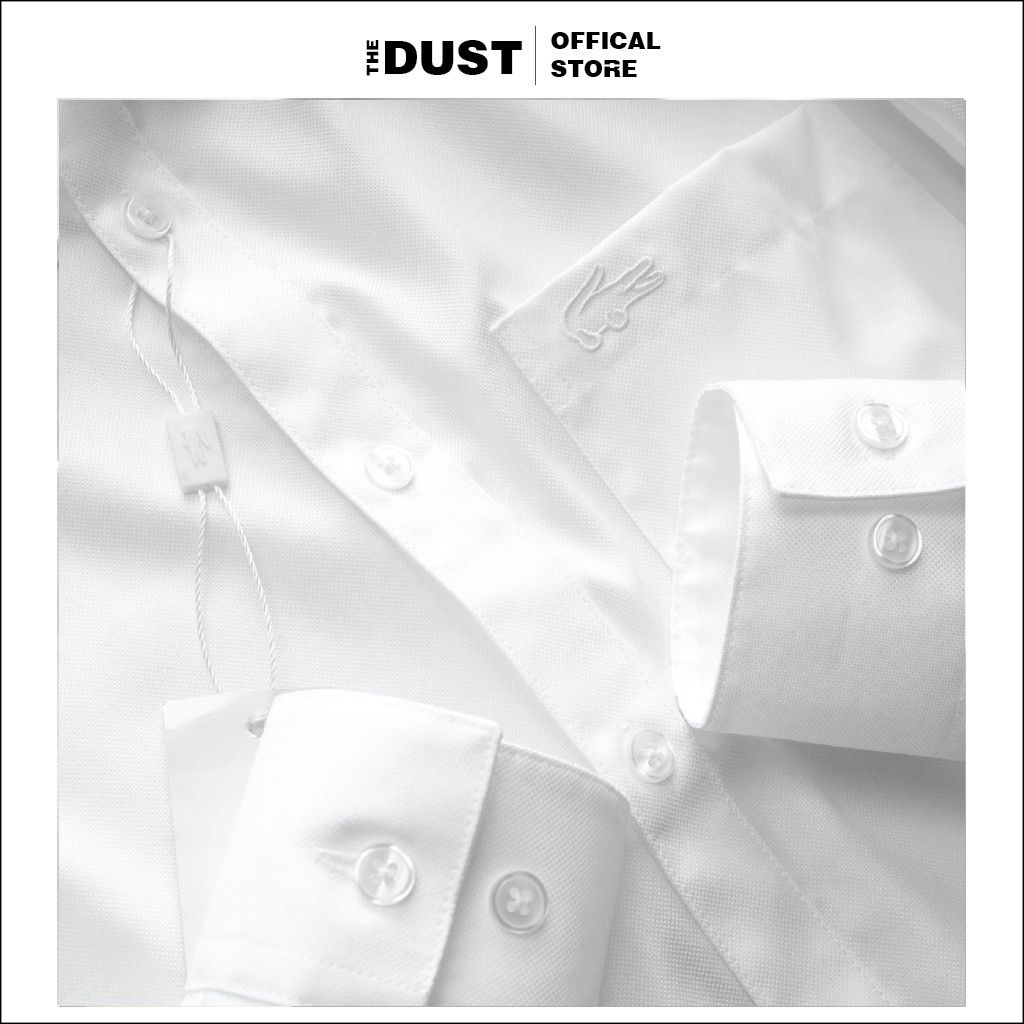 Áo sơ mi nam dài tay trơn cổ bẻ basic LCT -  form slimfit, Áo sơ mi nam công sở vải hạt cao cấp