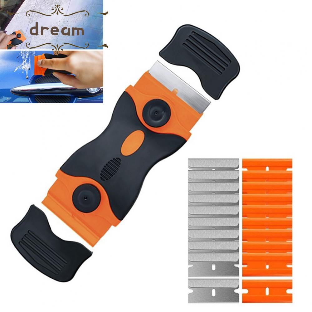 【DREAMLIFE】21pcs Double High quality durable Edge Razor Scraper Blade Window Tint Vinyl Sticker Removal Tool